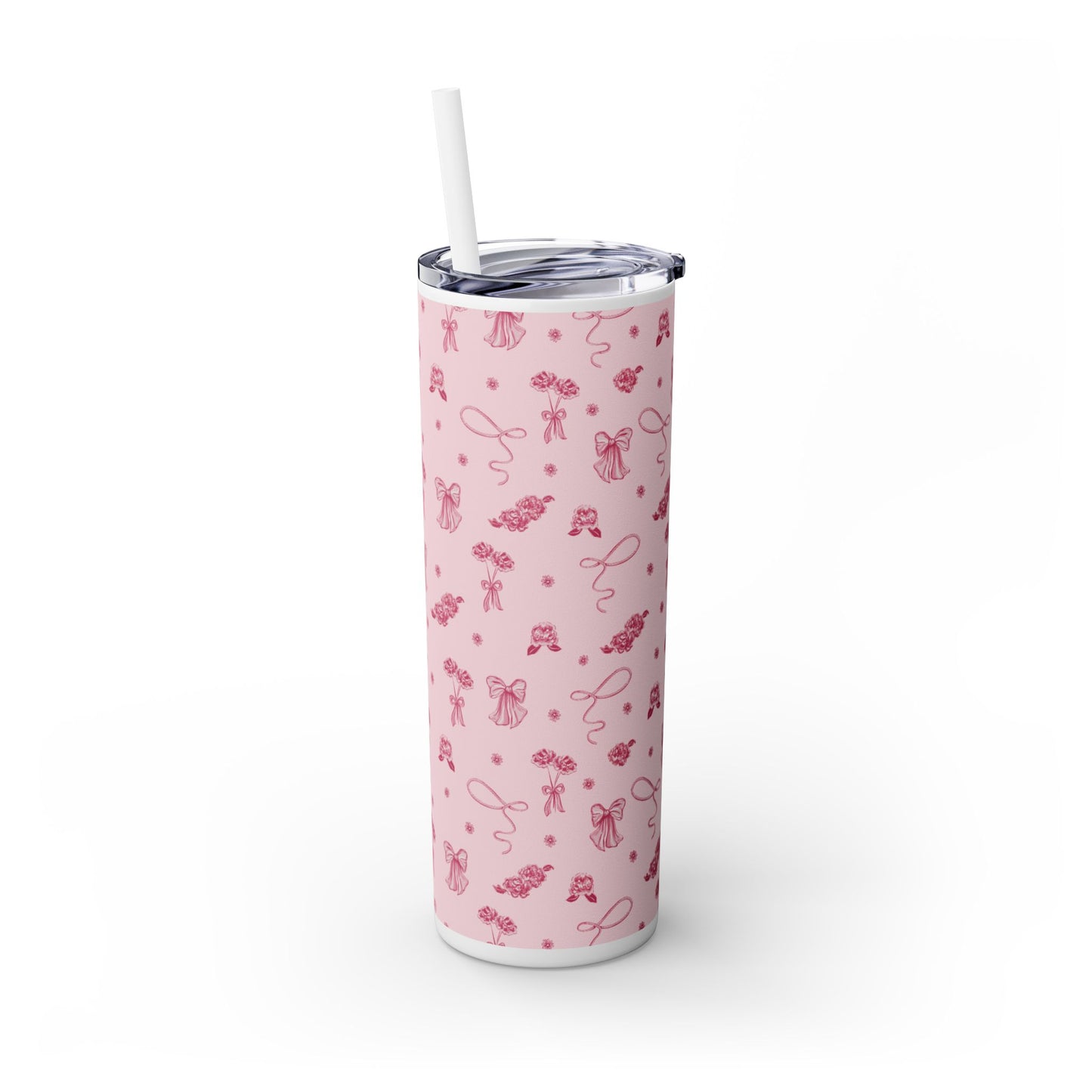 Toile Tumbler with Straw