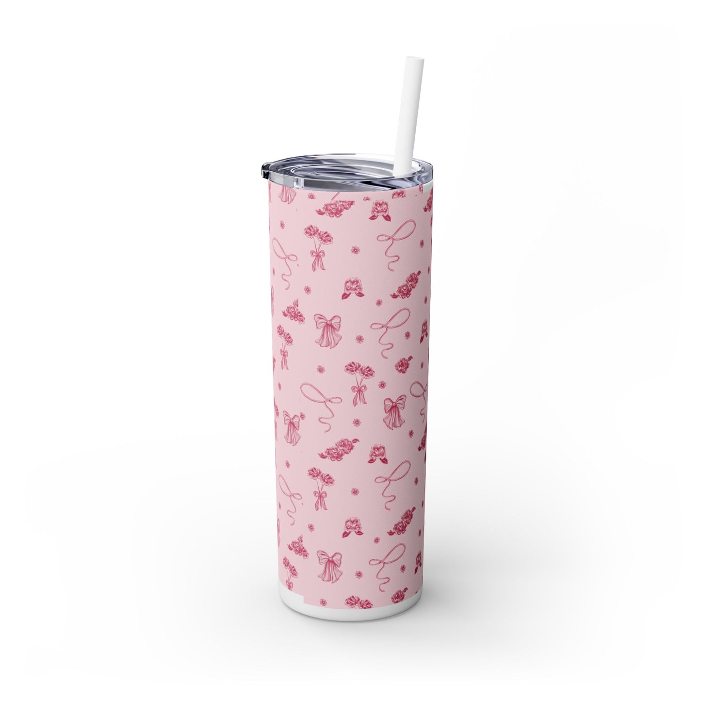 Toile Tumbler with Straw